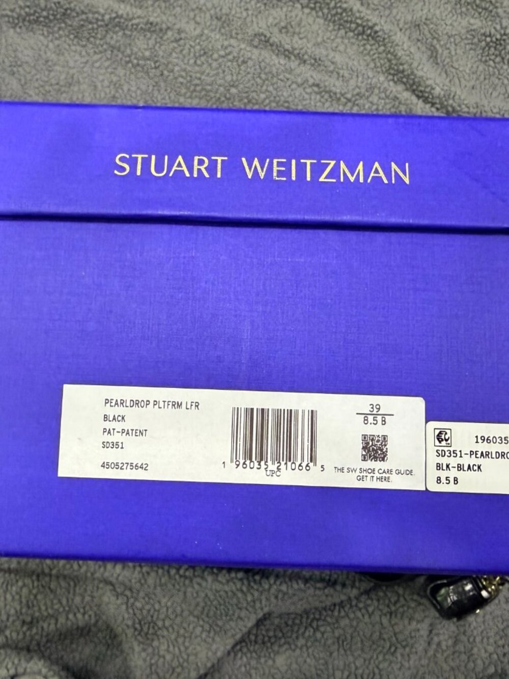 Stuart Weitzman Patent Leather Pearl Drop Loafers